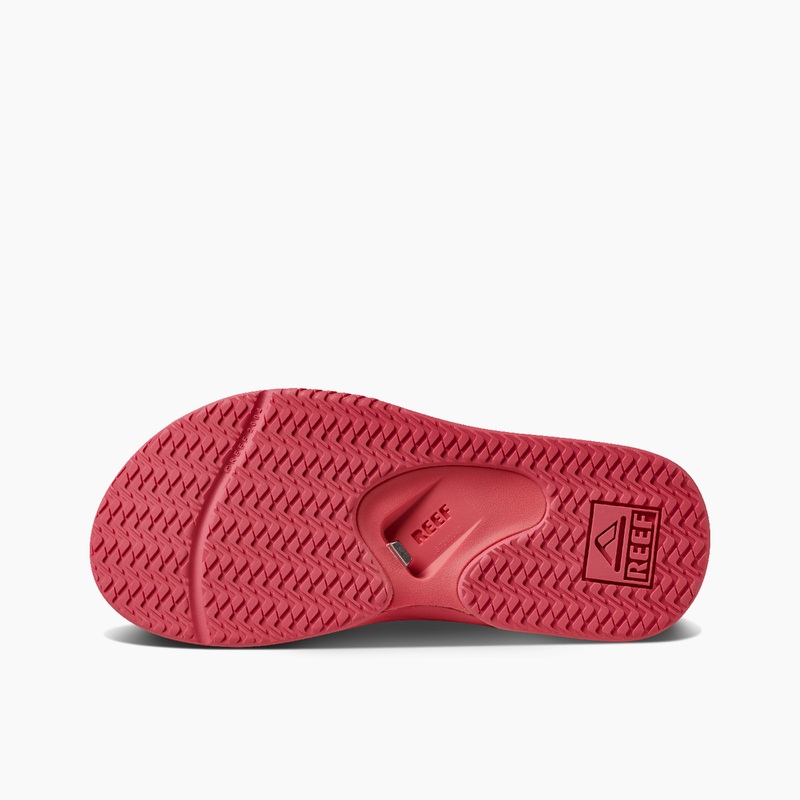 Women's Reef Fanning Flip Flops Pink | Ajqf54lpMLy