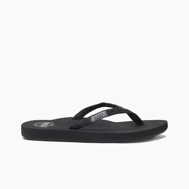 Women's Reef Ginger Flip Flops Black / Black | UwGGxV634u8