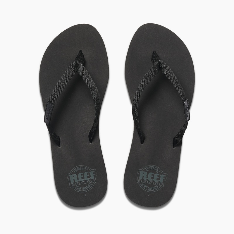 Women\'s Reef Ginger Flip Flops Black / Black | UwGGxV634u8