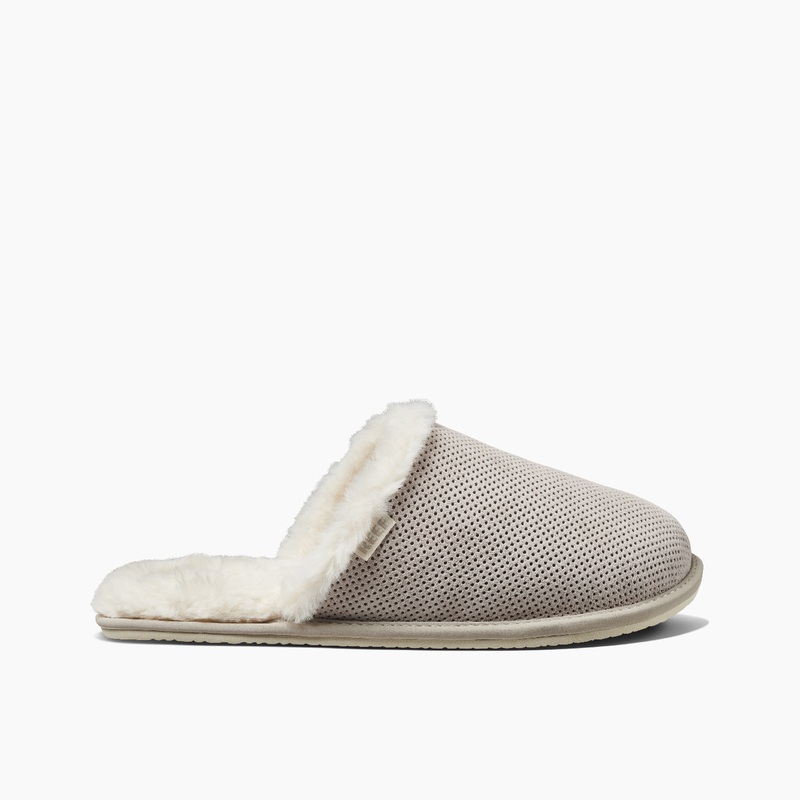 Women's Reef Reef Cozy Slippers Grey | C4WaS2pUnpp