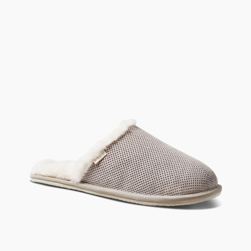 Women\'s Reef Reef Cozy Slippers Grey | C4WaS2pUnpp