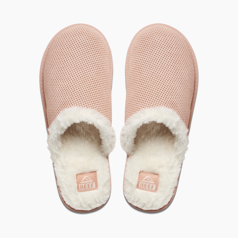 Women's Reef Reef Cozy Slippers Pink | hUjqjdxB2u7