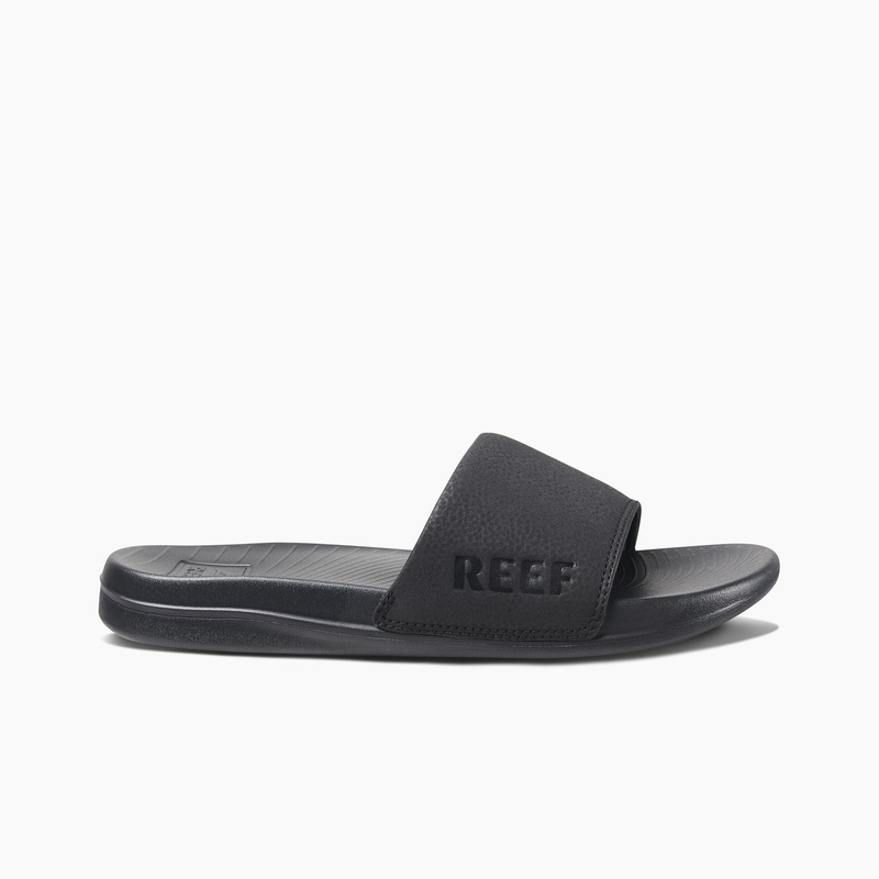 Women's Reef Reef One Slides Black | 38qrPtJIXpa