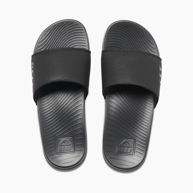 Women\'s Reef Reef One Slides Black | 38qrPtJIXpa