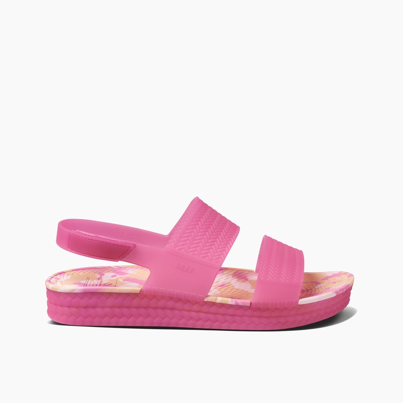 Women's Reef Reef Water Vista Slides Pink | QuwhhhzEx0Y