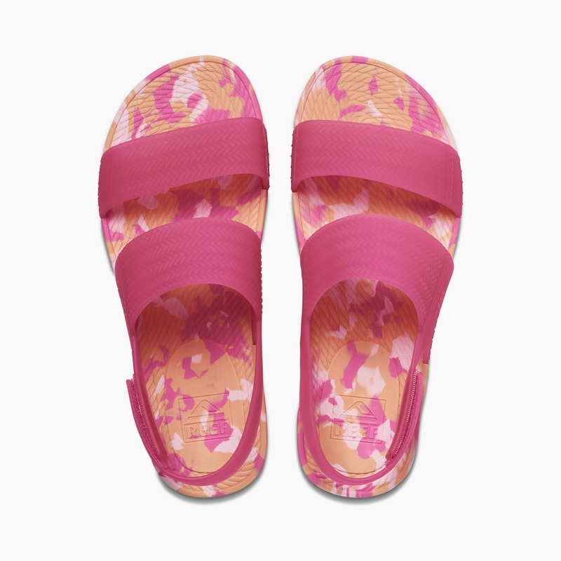 Women\'s Reef Reef Water Vista Slides Pink | QuwhhhzEx0Y