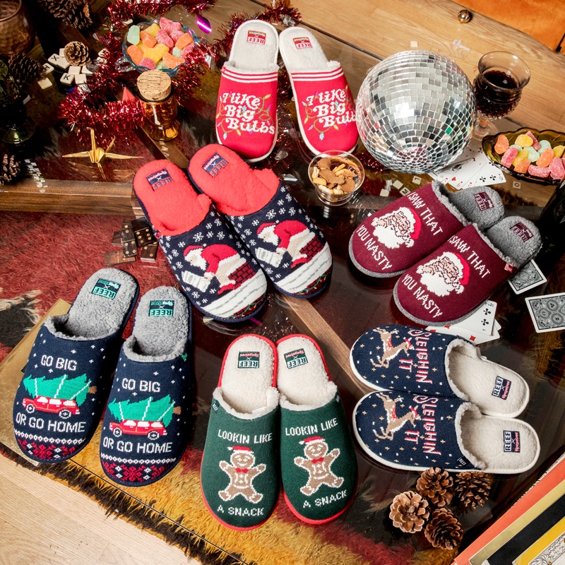 Women's Reef Reef X Tipsy Elves Slippers Multicolor | IB4mj3oyMUr