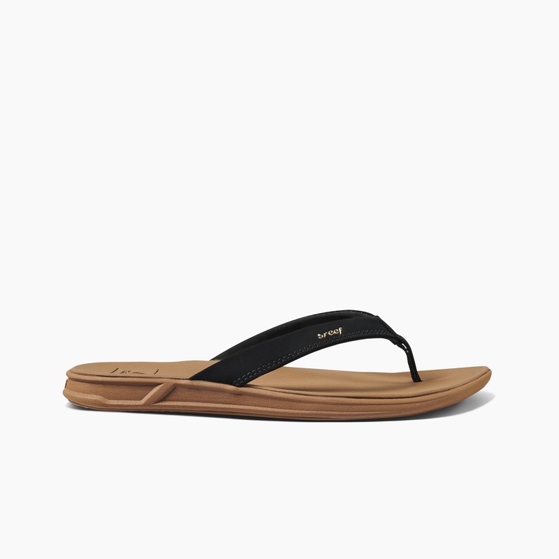 Women's Reef Rover Catch Flip Flops Black / Brown | Gaax9spIakG