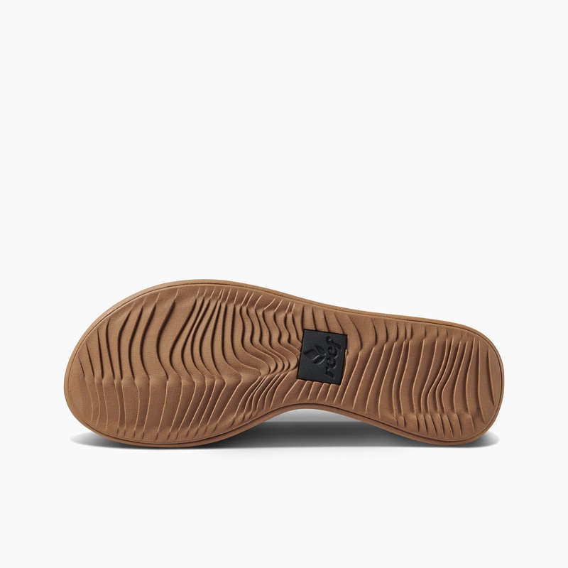 Women's Reef Rover Catch Flip Flops Black / Brown | Gaax9spIakG