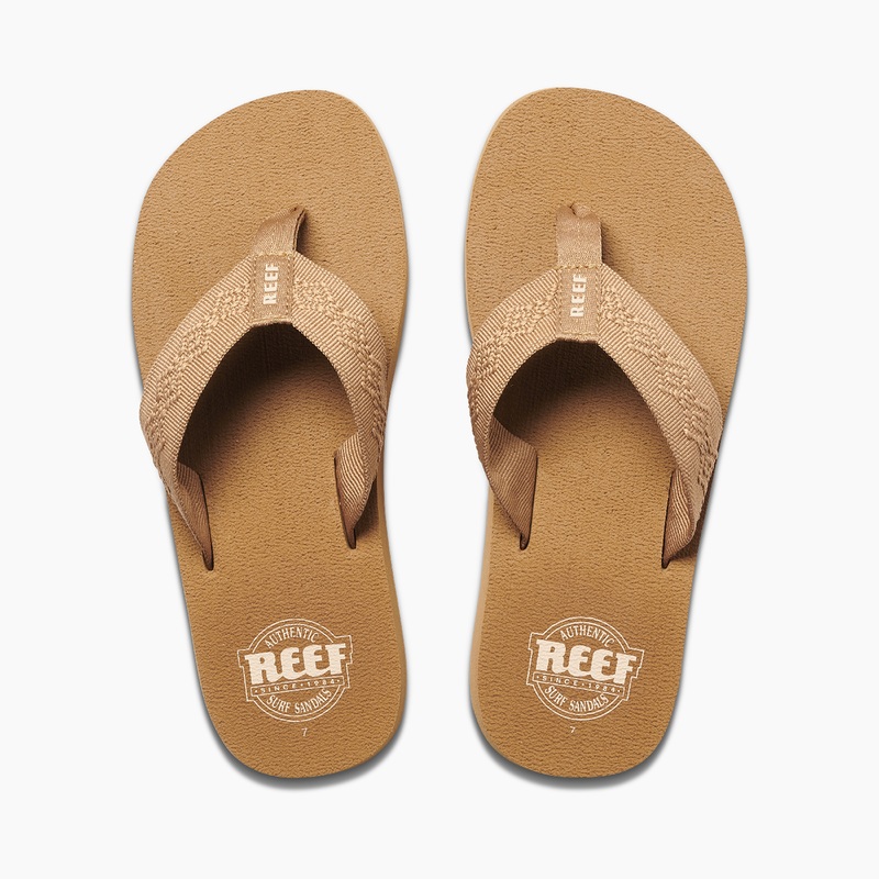 Women\'s Reef Sandy Flip Flops Brown | BcYvHfJUC88