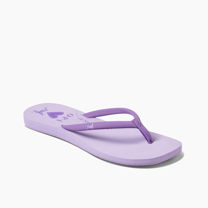 Women's Reef Seas X Opi Flip Flops Purple | L4Wc3vHjtUa