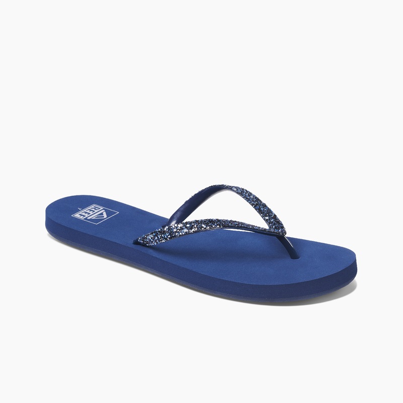 Women's Reef Stargazer Flip Flops Blue | 2IhF9szXmDX