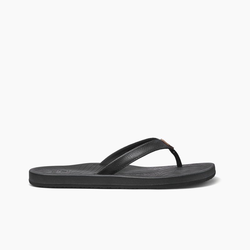 Women's Reef Zen Love Flip Flops Black / Black | WjlHjdLIDi5