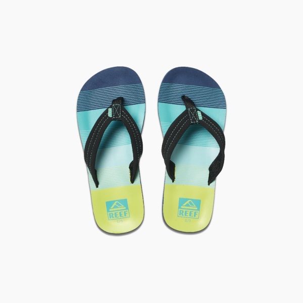 Kids' Reef Ahi Boys Light Turquoise / Green | IYvWSAM2R67