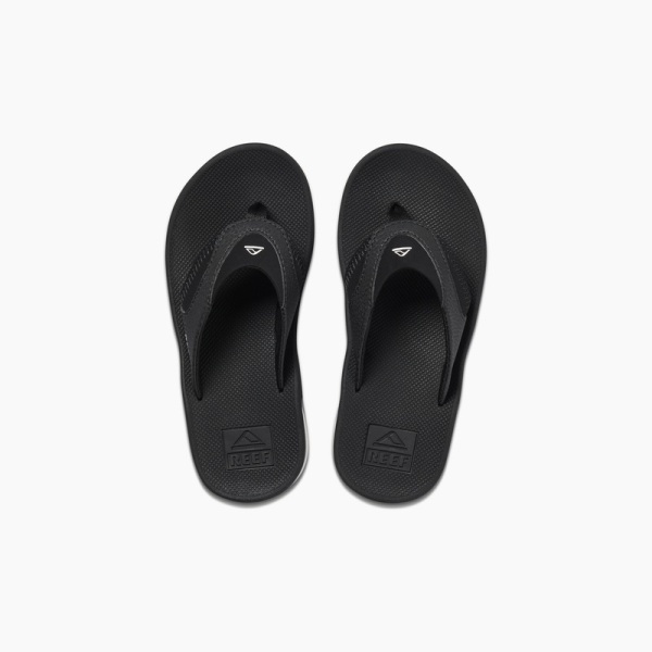 Kids' Reef Fanning Boys Black / Silver | MRPqZMSefCx