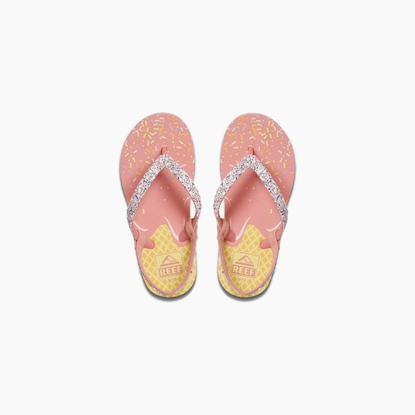 Kids' Reef Little Stargazer Prints Girls Cream | xEr7u0oM64L