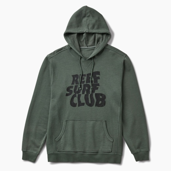 Men's Reef Beacon Terry Pullover Green | Qr9QNT3nfZM