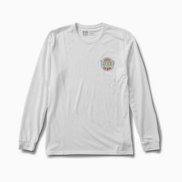 Men's Reef Cushion Court T Shirts White | Y5Qs9aPDiaF