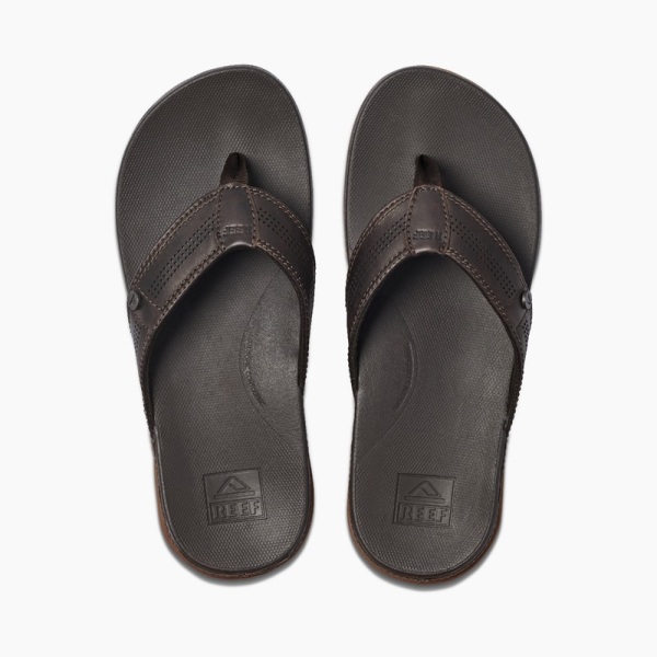 Men's Reef Cushion Lux Flip Flops Brown | aj8DngTUAGW