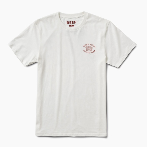 Men's Reef Cushion Sands X Life Is Good T Shirts White | 14GnZkhhOdW