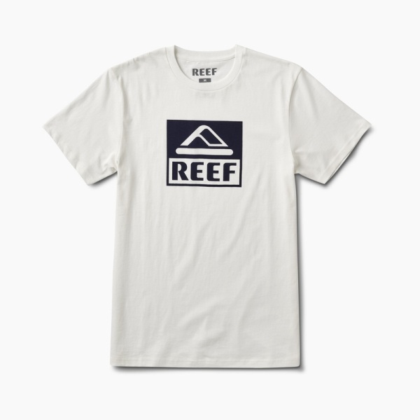 Men's Reef Cushion Sol T Shirts White | LwTSANGveQ4