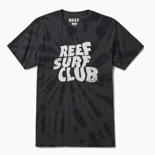 Men's Reef Cushion Strand T Shirts Black | GNrkINIR7ag