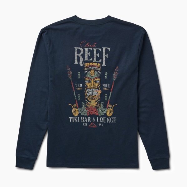 Men's Reef Drift Away Le T Shirts Navy | y8VlkeWHYvb