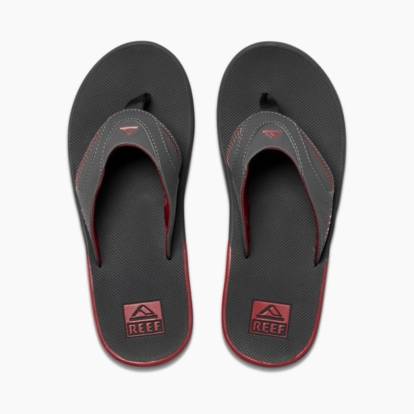 Men's Reef Fanning Flip Flops Red | pXrvI5AC4OJ