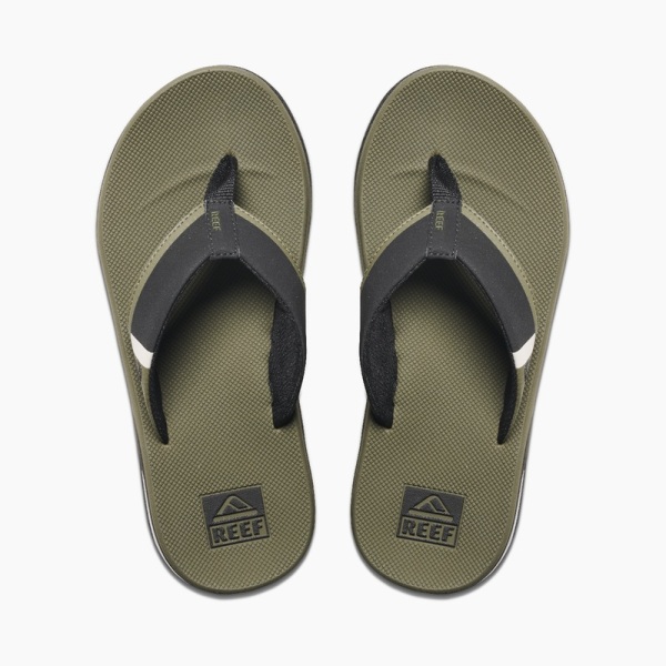 Men's Reef Fanning Low Flip Flops Olive | Tq20bjnMz9f