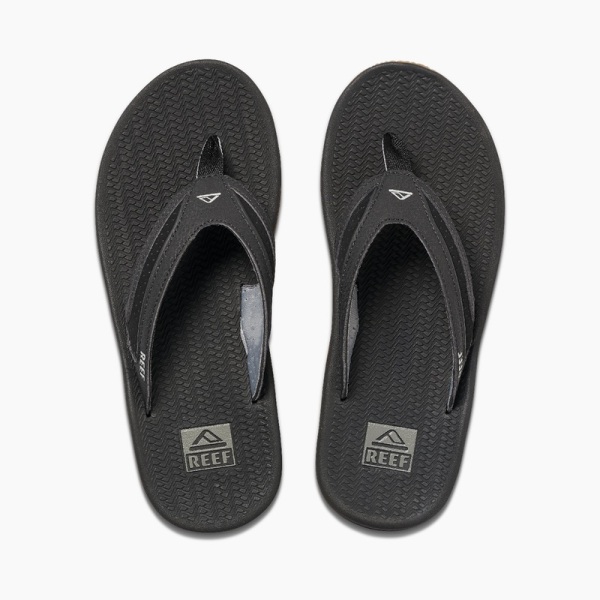 Men's Reef Flex Flip Flops Black / Silver | 8b5hx7oyCm5