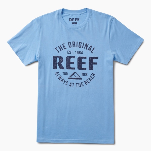 Men's Reef Hi Seas T Shirts White | 9R1bkn9SuIV