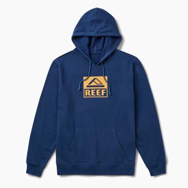 Men's Reef Legacy Sweatshirt Hoodie Blue | 6ctJB2bw1iM