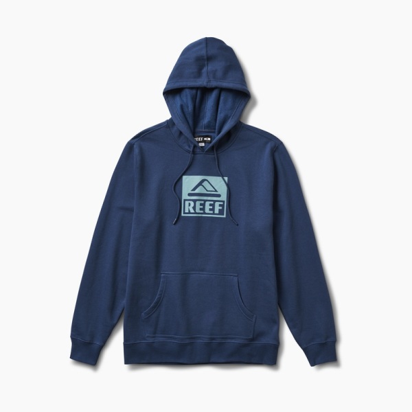 Men's Reef Legacy Sweatshirt Hoodie Blue | ezkKxcVo7Ul