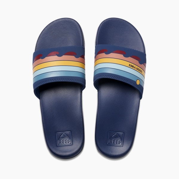 Men's Reef One + Lig Slides Multicolor | eafLwxqgb6b