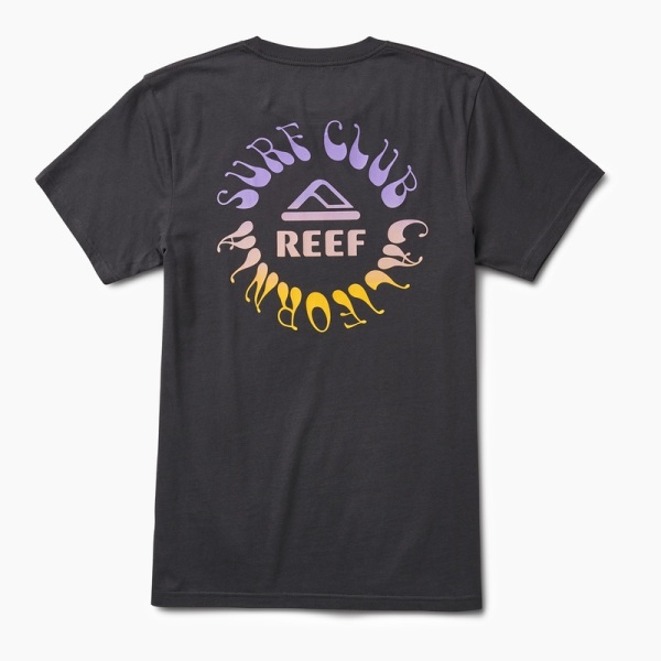 Men's Reef Ortho Coast T Shirts Black | AoiE7mWoWvj