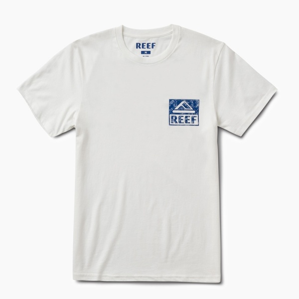 Men's Reef Ortho Woven T Shirts White | JQnV2aiJc2w