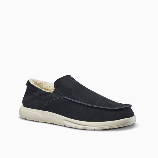 Men's Reef Ortho-spring Slippers Black | f7FnTrwLUa1