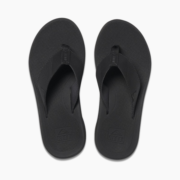 Men's Reef Phantom Ii Flip Flops Black / Black | 4DSWUPPqsZz