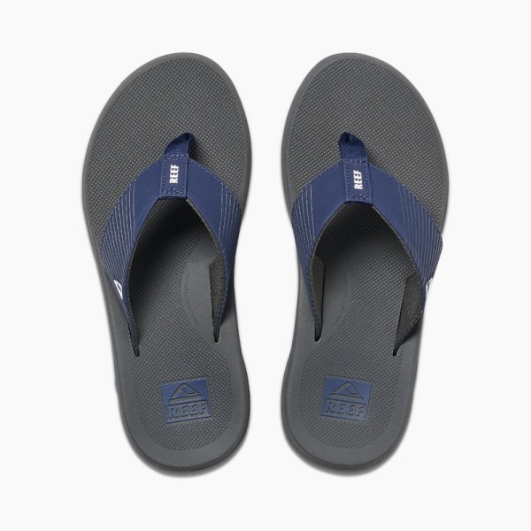 Men's Reef Phantom Ii Flip Flops Grey / Navy | uMgdDrQnaAE