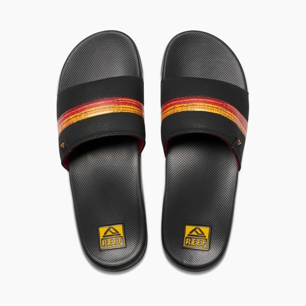 Men's Reef Reef One Slides Stripes | S7kI3yQfxrL