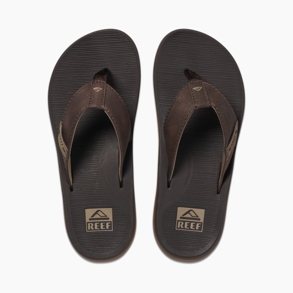 Men's Reef Santa Ana Flip Flops Brown | igdFAgbCLaI