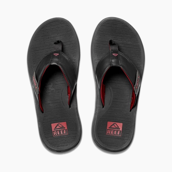 Men's Reef Santa Ana Flip Flops Red | 3rSiDCGlLiL