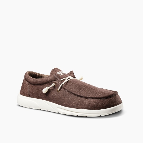 Men's Reef Seas X Opi Sneakers Brown | BvR5qY1wATv