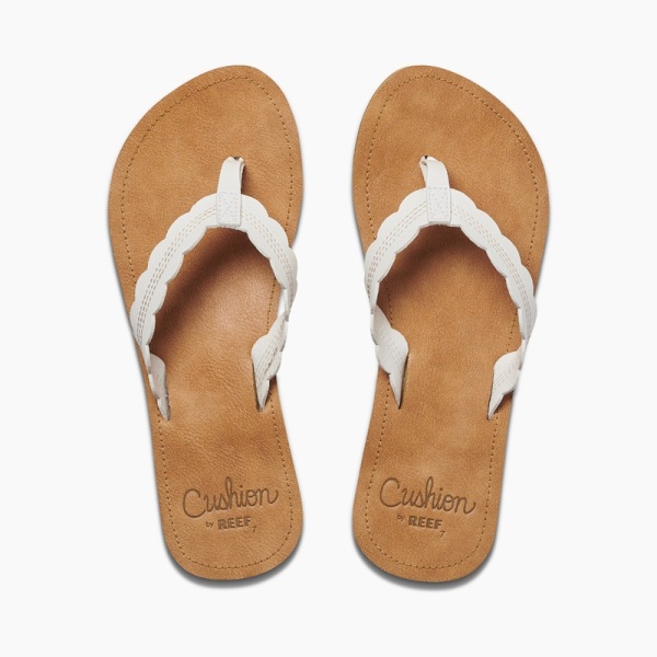 Women's Reef Cushion Celine Flip Flops Brown | 4UZMadJ3FAe