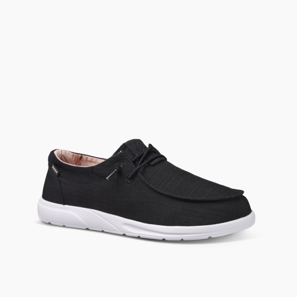 Women's Reef Cushion Coast Sneakers Black | r1ECSvWJoQz