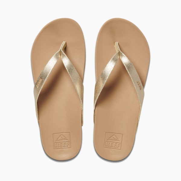 Women's Reef Cushion Court Flip Flops Copper | fwnsSXXfJ1M