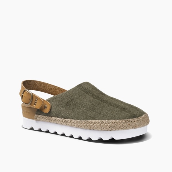 Women's Reef Cushion Sage Sneakers Olive | uHcJtYobJjk