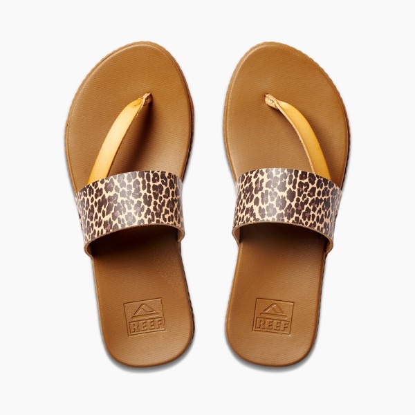 Women's Reef Cushion Sol Flip Flops Leopard | ti0XNqEVqMK