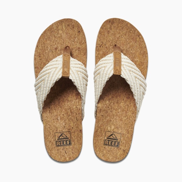 Women's Reef Cushion Strand Flip Flops Beige | t5cYHVBVYk9