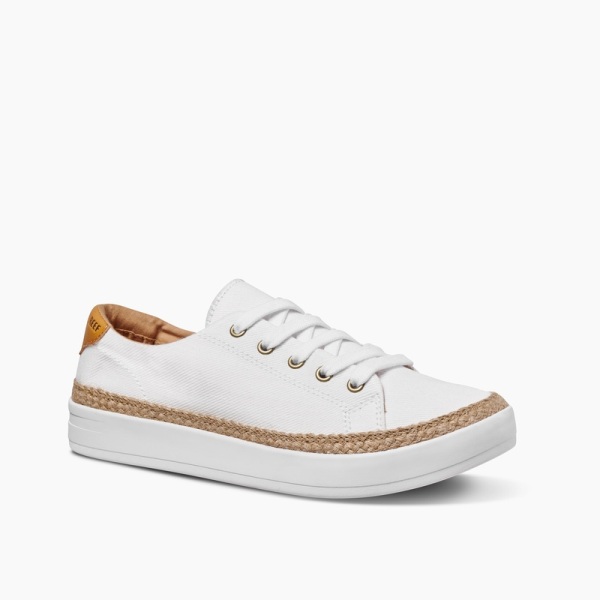 Women's Reef Cushion Sunset Sneakers White | Gbz3ZyBCCVx